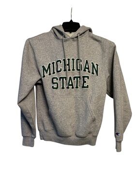 Champion Gray Michigan State Pullover Hoodie